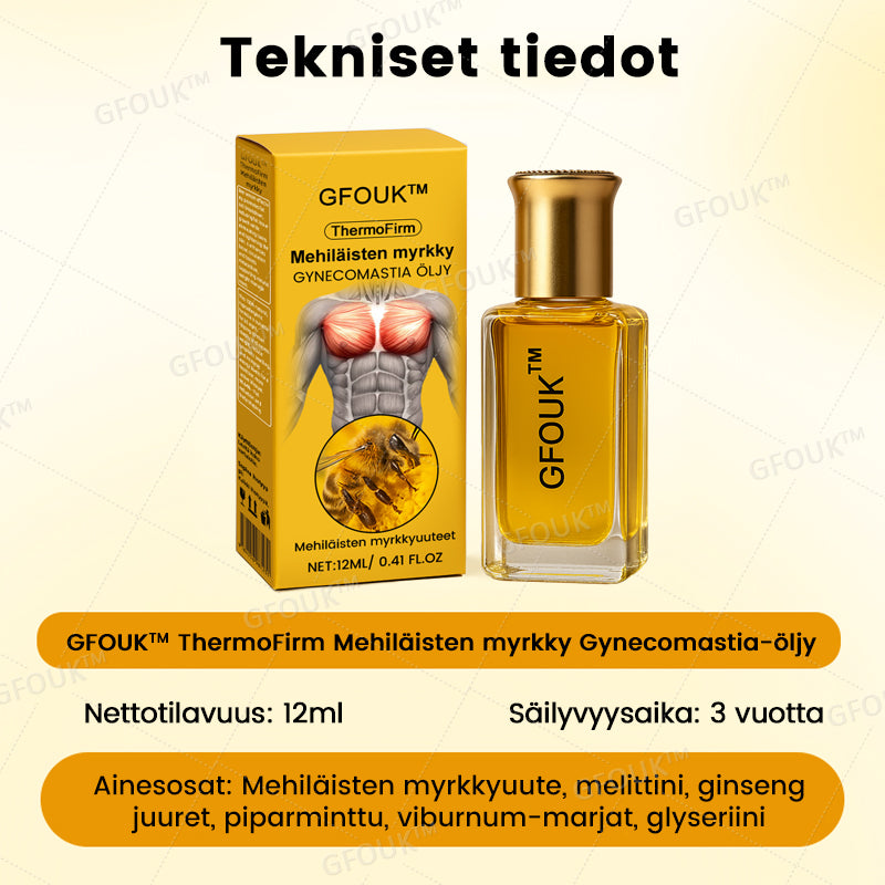 GFOUK™ ThermoFirm Mehiläismyrkky Gynekomastiaöljy