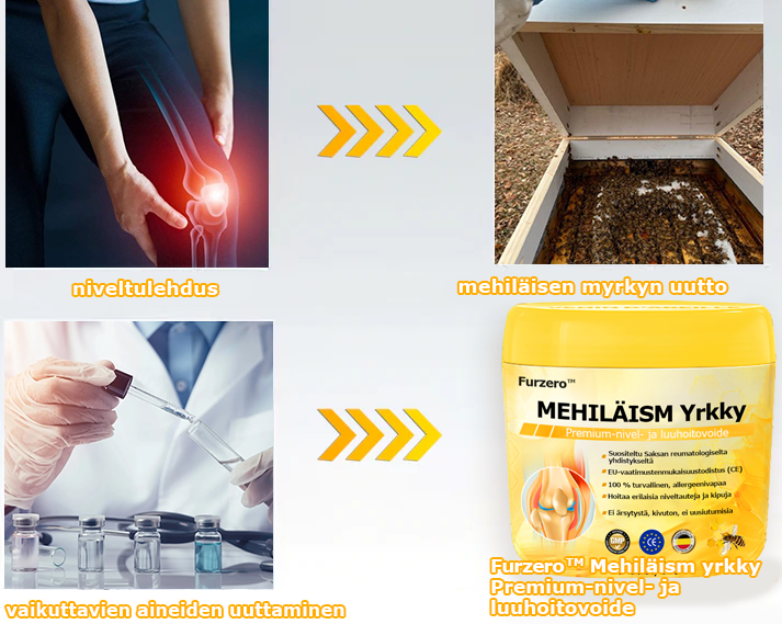 🍐Furzero™ Mehiläismyrkky Edistynyt Nivel- ja Luunhoitovoide