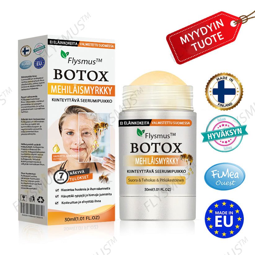 ✅👩‍🔬 Flysmus™ Botox Mehiläismyrkky Kiinteyttävä Seerumipuikko – (Valmistettu ja lähetetty Suomesta) VIIMEINEN PÄIVÄ – 70 % ALENNUS