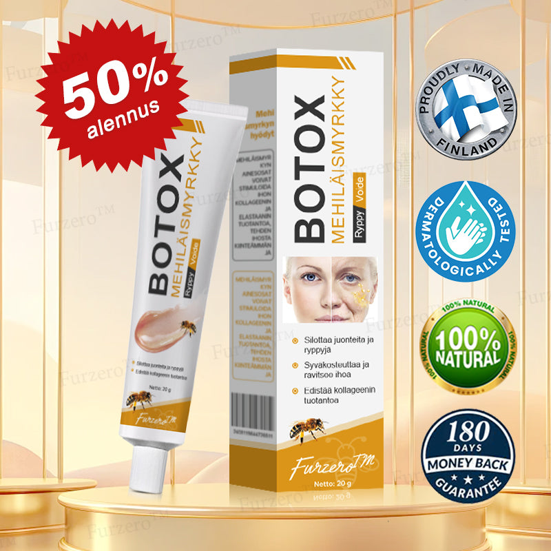 💎🍀Valmistettu ja lähetetty Suomesta ✅Furzero™ Botox-mehiläismyrkky ryppyjä poistava voide