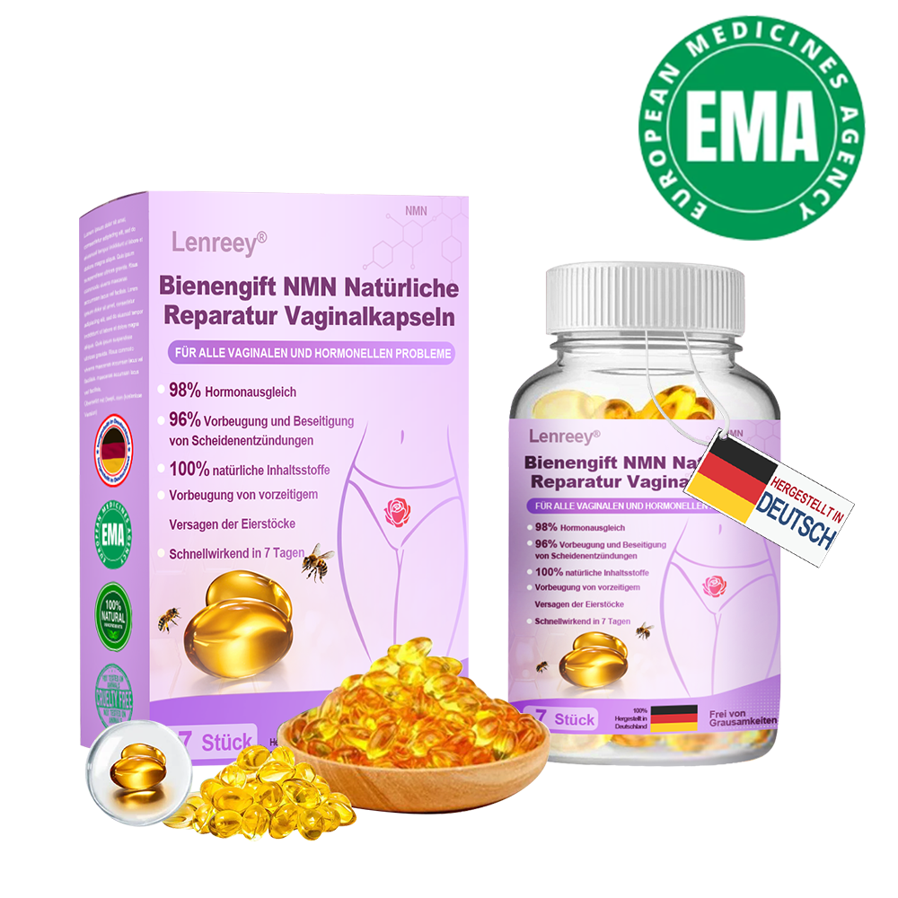 🍃GFOUK® Bee Venom NMN Natural Repair Vaginalkapseln [Bei allen vaginalen und hormonellen Problemen]