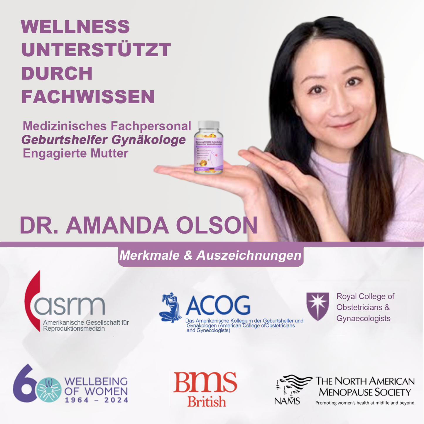 🍃GFOUK® Bee Venom NMN Natural Repair Vaginalkapseln [Bei allen vaginalen und hormonellen Problemen]