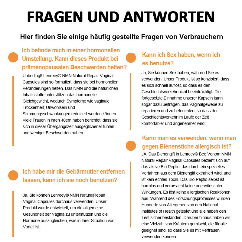 🍃GFOUK® Bee Venom NMN Natural Repair Vaginalkapseln [Bei allen vaginalen und hormonellen Problemen]