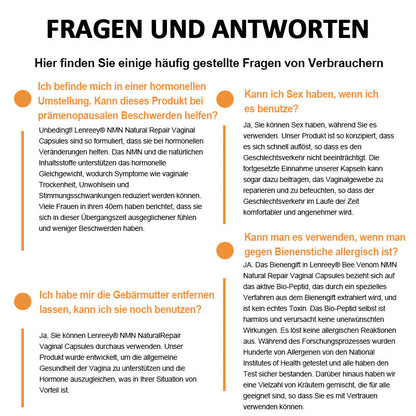 🍃GFOUK® Bee Venom NMN Natural Repair Vaginalkapseln [Bei allen vaginalen und hormonellen Problemen]