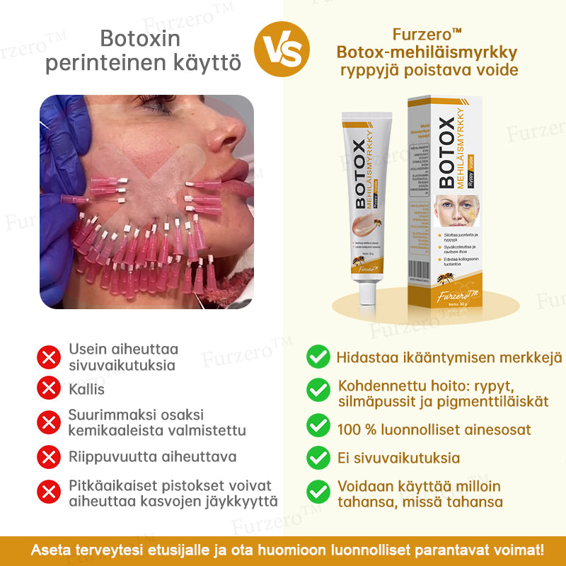💎🍀Valmistettu ja lähetetty Suomesta ✅Furzero™ Botox-mehiläismyrkky ryppyjä poistava voide