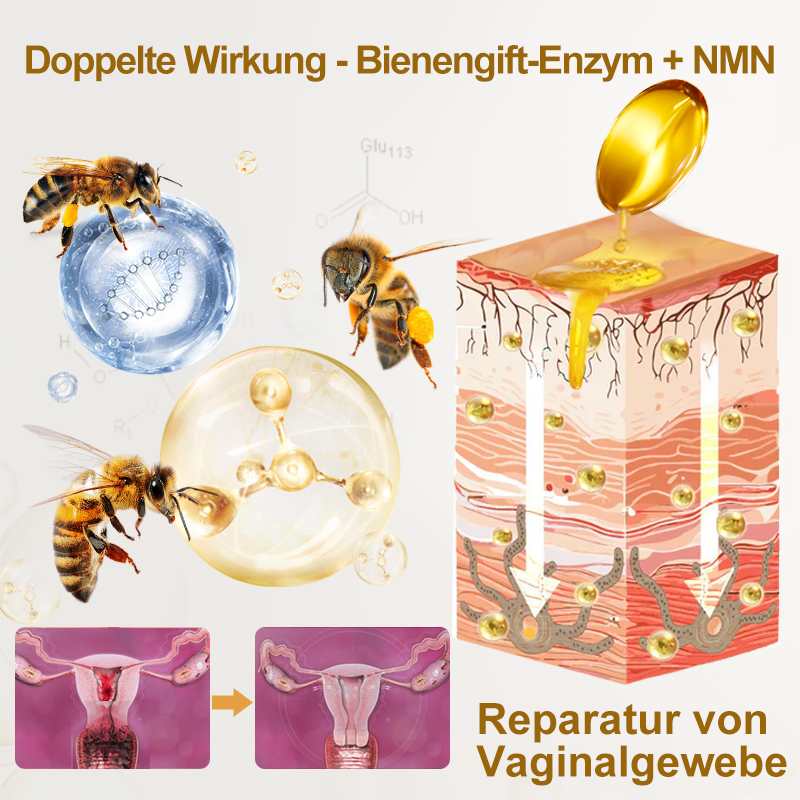 🍃GFOUK® Bee Venom NMN Natural Repair Vaginalkapseln [Bei allen vaginalen und hormonellen Problemen]