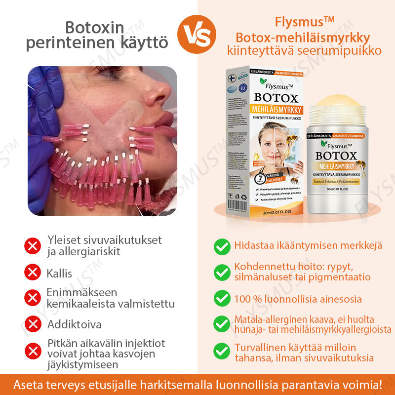 ✅👩‍🔬 Flysmus™ Botox Mehiläismyrkky Kiinteyttävä Seerumipuikko – (Valmistettu ja lähetetty Suomesta) VIIMEINEN PÄIVÄ – 70 % ALENNUS