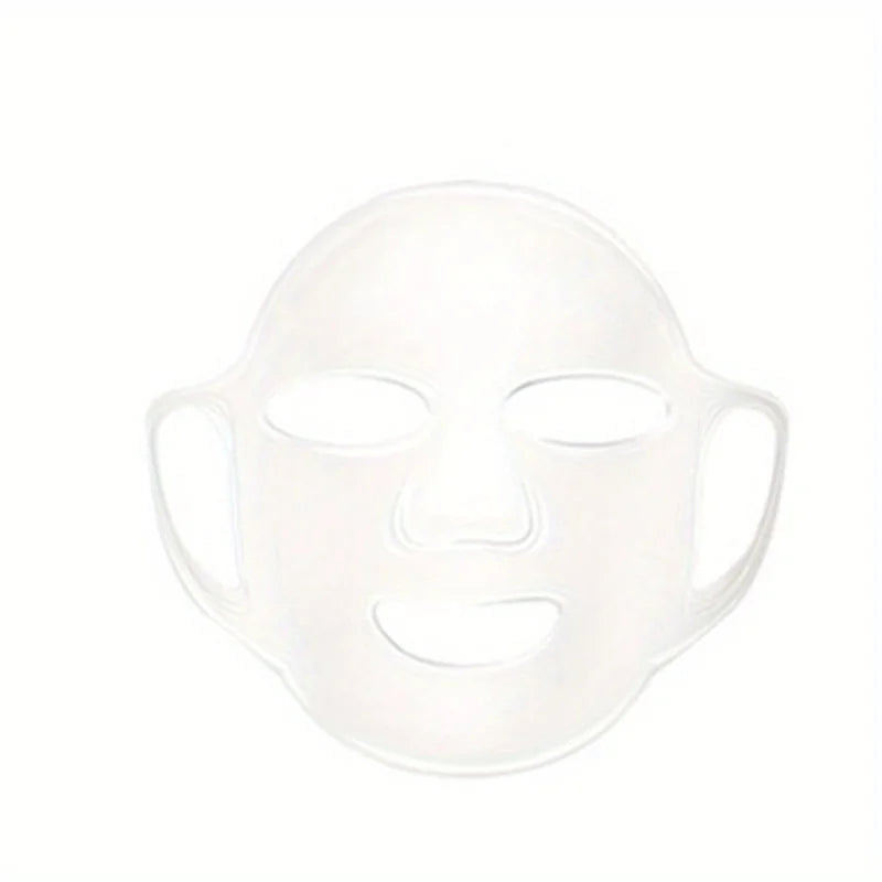 Cubierta de Mascarilla de Silicona | Fijación con Sujeción en las Orejas | Mejora la Absorción de la Esencia e Hidratación | Herramienta Reutilizable para el Cuidado Facial