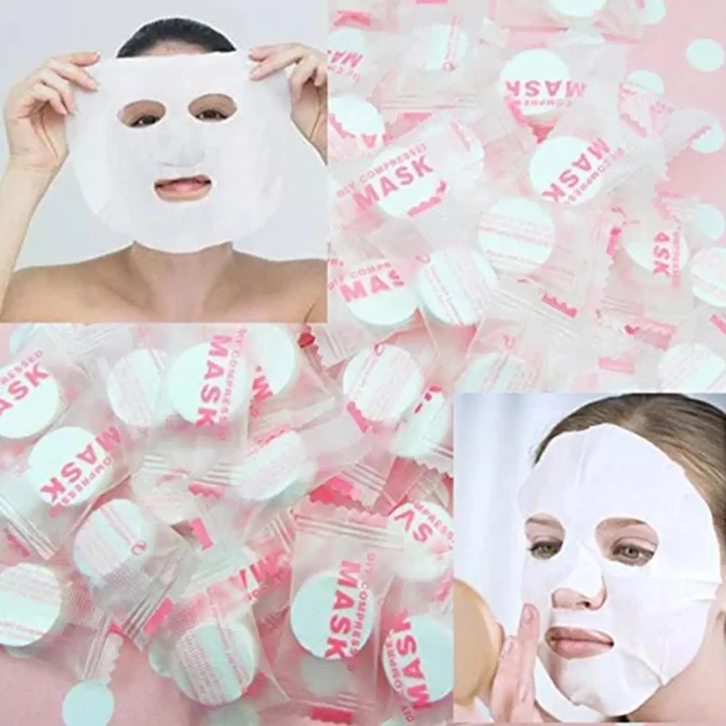Nuevas Toallitas Faciales Comprimidas Desechables | 30/50 Piezas | Mascarillas Portátiles de Algodón Tipo Moneda | Toalla Facial de Tela No Tejida para Cuidado de la Piel