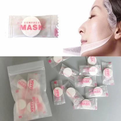 Nuevas Toallitas Faciales Comprimidas Desechables | 30/50 Piezas | Mascarillas Portátiles de Algodón Tipo Moneda | Toalla Facial de Tela No Tejida para Cuidado de la Piel